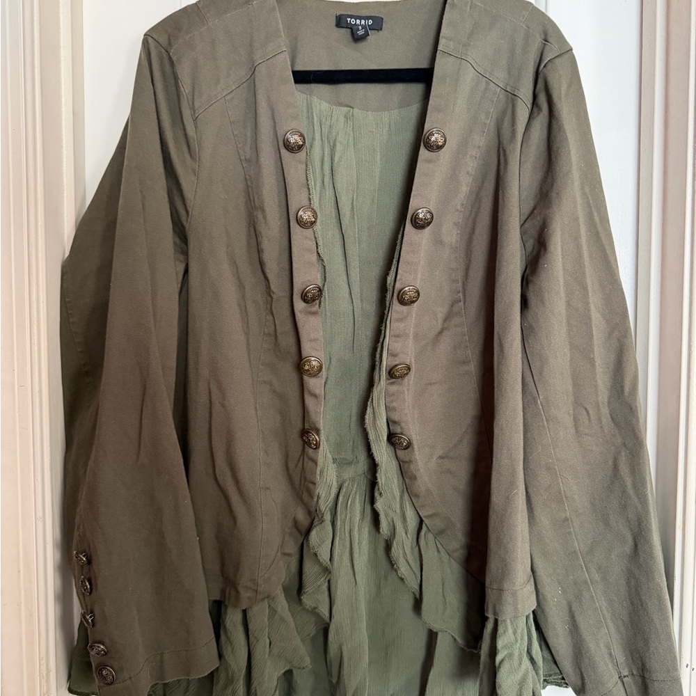 Torrid Utility Jacket in Army Green